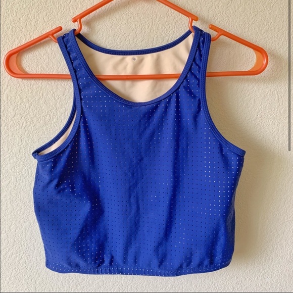 NWOT Blue Valentina Swim Top Size M - Picture 3 of 7